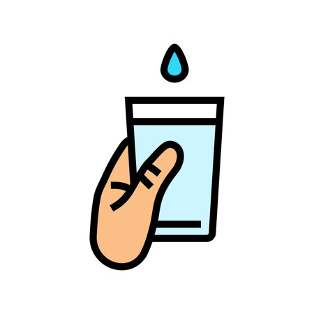 access clean water color icon vector illustrationのイラスト素材