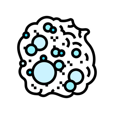 soap foam bubbles color icon vector illustrationのイラスト素材