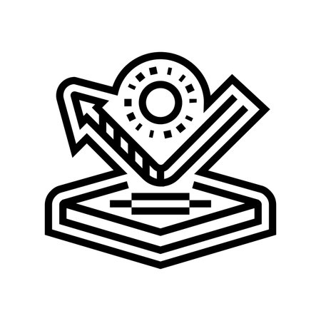 non reflective finish line icon vector illustrationのイラスト素材