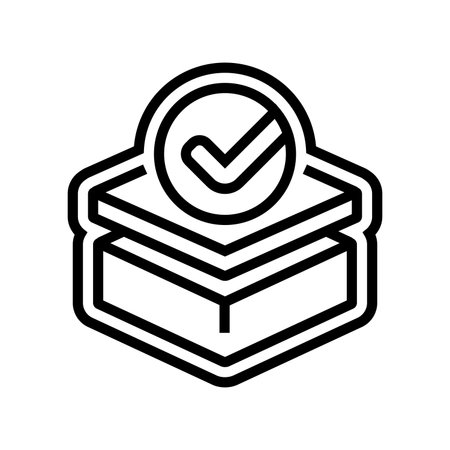 pre assembled line icon vector illustrationのイラスト素材