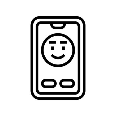 user friendly line icon vector illustrationのイラスト素材