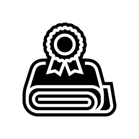 premium quality fabric glyph icon vector illustrationのイラスト素材