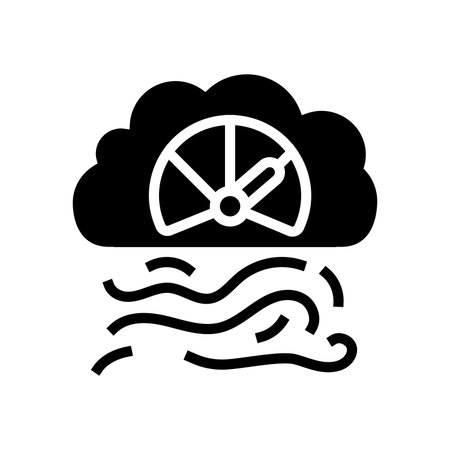 air quality glyph icon vector illustrationのイラスト素材