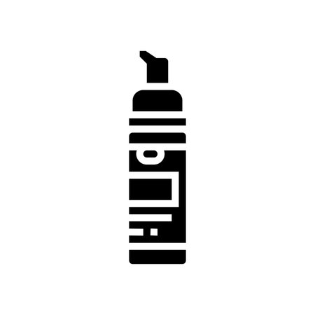 travel size liquid soap glyph icon vector illustrationのイラスト素材