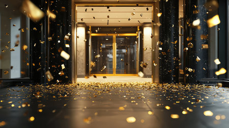 luxury grand opening goldの素材