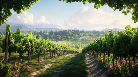 harvest vineyard wineの素材