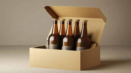 photorealistic packaging box beer paperの素材