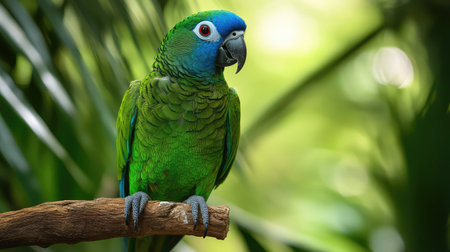 style blue crowned conureの素材