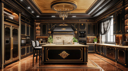 modern luxurious kitchenの素材