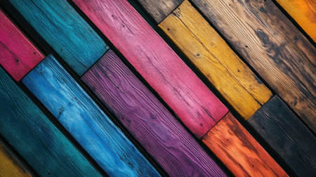 contrast colorful woodの素材