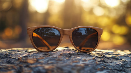 fashion wooden sunglassesの素材