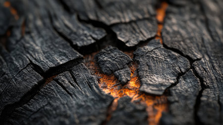 charred scorched woodの素材