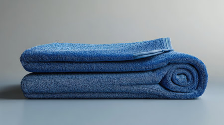 photorealistic blue towelの素材