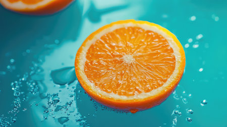 contrast orange and turquoiseの素材