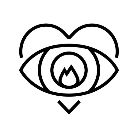 first crush adolescence puberty line icon vector illustrationのイラスト素材