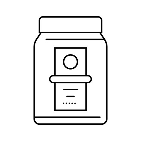 hair gel tub men cosmetic line icon vector illustrationのイラスト素材