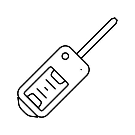 keys car dealership line icon vector illustrationのイラスト素材