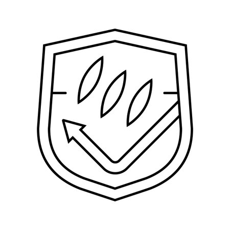 scratch resistant line icon vector illustrationのイラスト素材