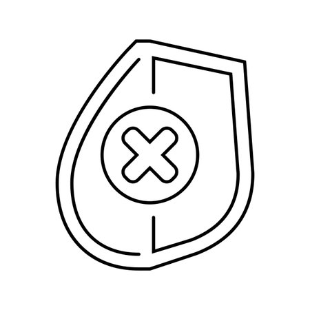 waterproof design line icon vector illustrationのイラスト素材