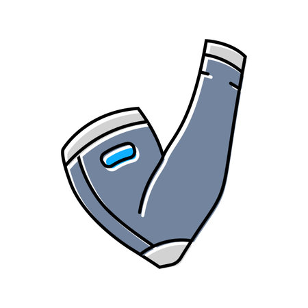 compression sleeve recovery wellness color icon vector illustrationのイラスト素材