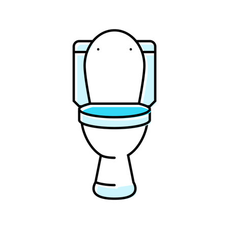 toilet diarrhea color icon vector illustrationのイラスト素材