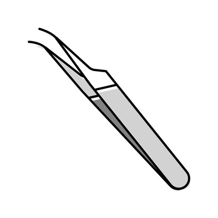 orthodontic tweezers orthodontist color icon vector illustrationのイラスト素材