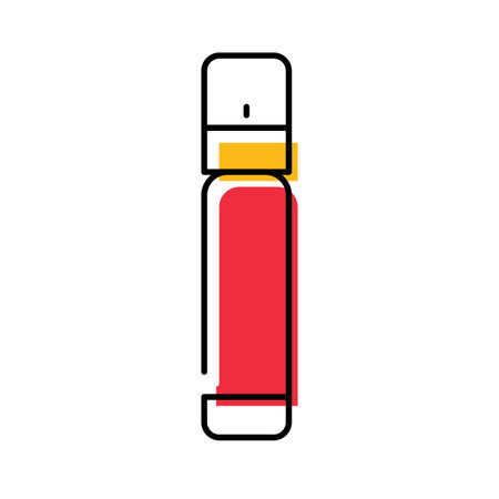 Spray can deodorant or perfume solid line iconのイラスト素材