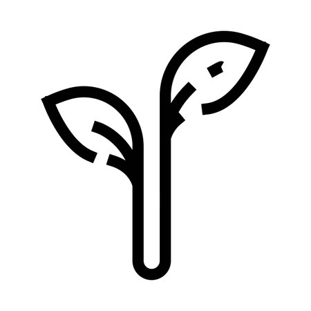 Seedling sprout growing new plant icon conceptのイラスト素材