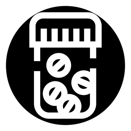 Medicine pills bottle health care icon symbolのイラスト素材