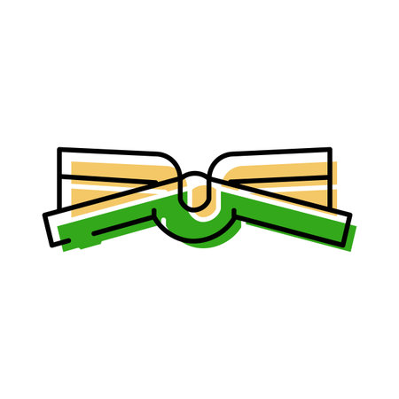 Open book icon representing education and knowledgeのイラスト素材