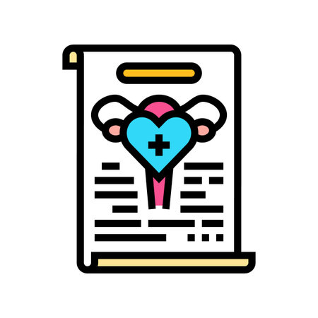 reproductive rights color icon vector illustrationのイラスト素材