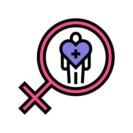 body autonomy color icon vector illustrationのイラスト素材