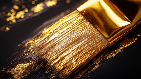 design gold foil brushの素材