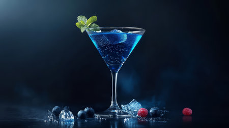 alcohol blue cocktailの素材