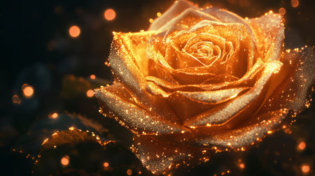 shimmer gold rose glitterの素材