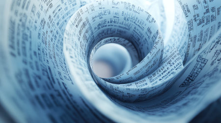 spending spiraling receiptの素材