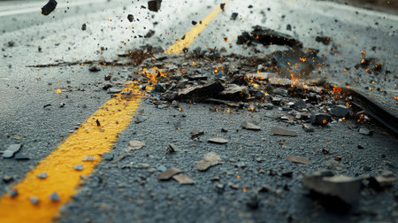 cleanup road debrisの素材