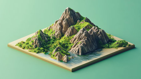 weathering dissolving mountainの素材