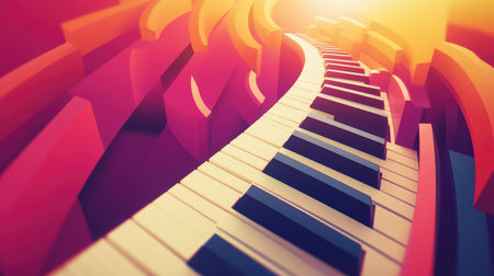 synthesizer spiraling keyboardの素材