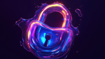 security looping padlockの素材