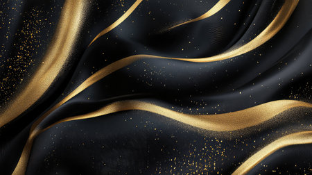 party invitation black goldの素材