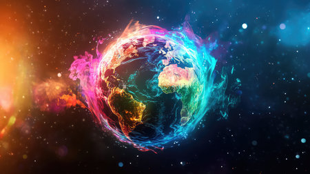 distortion morphing globeの素材