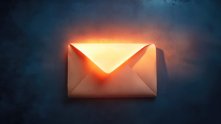 glow lighting up envelopeの素材