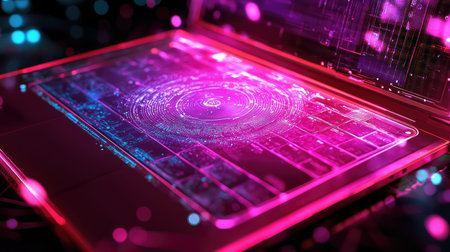 frequency scanning radar laptopの素材