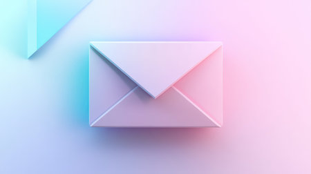design pastel style fragmented email iconの素材