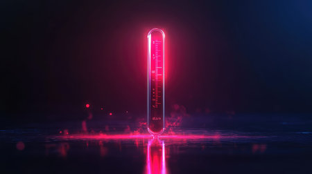 accuracy minimalist digital thermometer data streamの素材