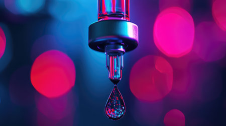 drip high contrast style view of a sliced iv dripの素材