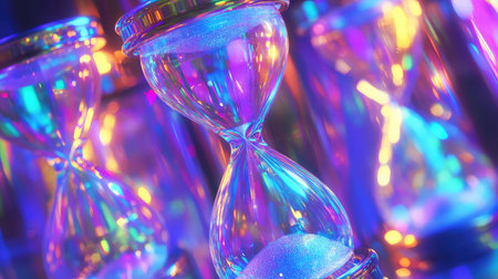 fashion holographic hourglass layering styleの素材