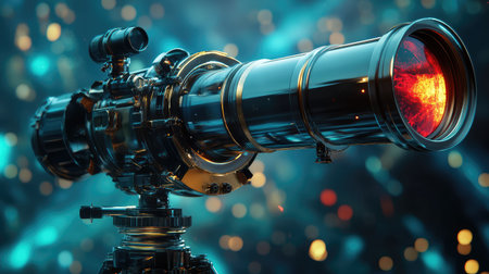 design futuristic style warping telescopeの素材