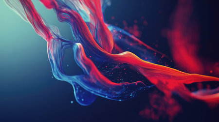 Abstract flowing lines creating vibrant energy movementの素材